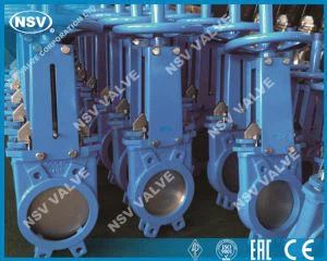 Zawór żeliwny z nożem